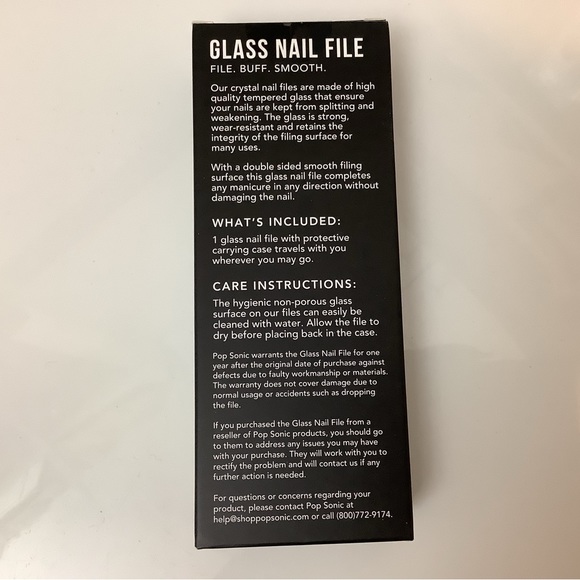 Pop Sonic Glass Nail File-Leopard Pattern-NEW - Picture 2 of 2